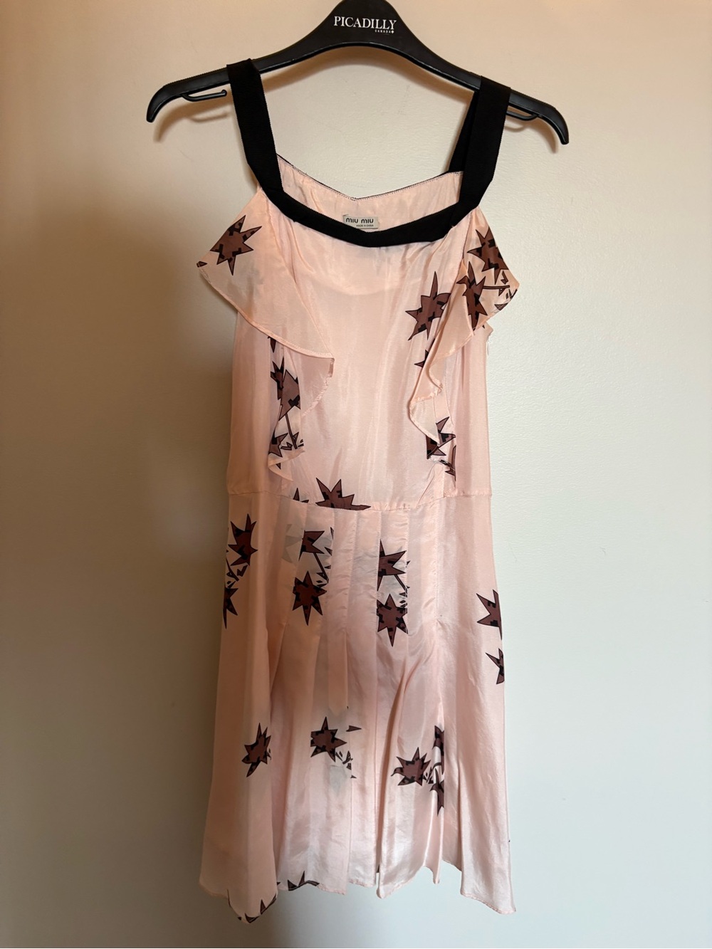 100% silk Miu Miu dress machine washable !